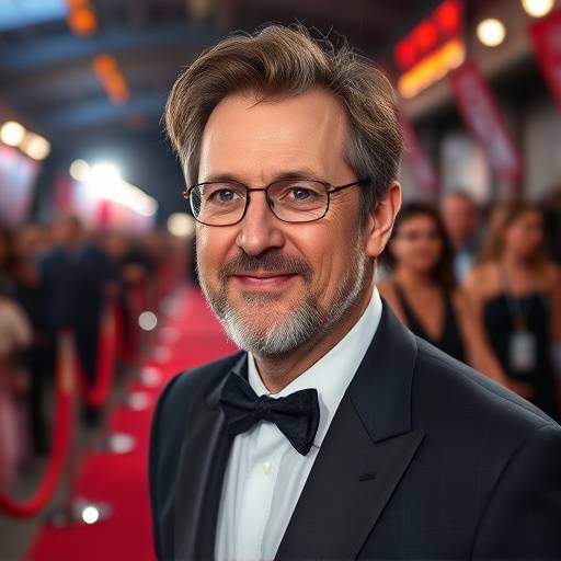 Paul Lefevre sur le tapis rouge d'un festival